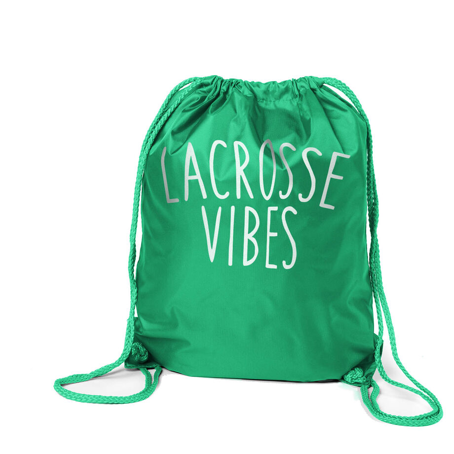 Girls Lacrosse Drawstring Backpack - Lacrosse Vibes