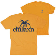 Lacrosse Short Sleeve T-Shirt - Just Chillax'n (Back Design)