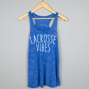 Girls Lacrosse Flowy Racerback Tank Top - Lacrosse Vibes