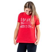Girls Lacrosse T-Shirt Short Sleeve Lax Hair Don't Care