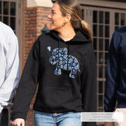 Girls Lacrosse Hooded Sweatshirt - Lax Elephant