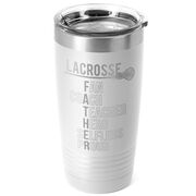 Girls Lacrosse 20 oz. Double Insulated Tumbler - Girls Lacrosse Father Words