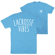 Girls Lacrosse Short Sleeve T-Shirt - Lacrosse Vibes (Back Design)