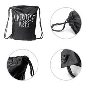 Girls Lacrosse Drawstring Backpack - Lacrosse Vibes