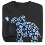 Girls Lacrosse Crewneck Sweatshirt - Lax Elephant