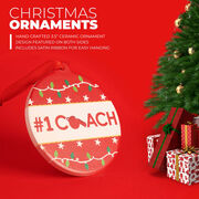 Round Ceramic Ornament - #1 Coach