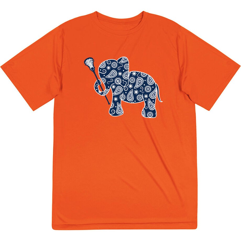 Girls Lacrosse Short Sleeve Performance Tee - Lax Elephant