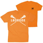 Girls Lacrosse Short Sleeve T-Shirt - Crossed Girls Sticks (Back Design)