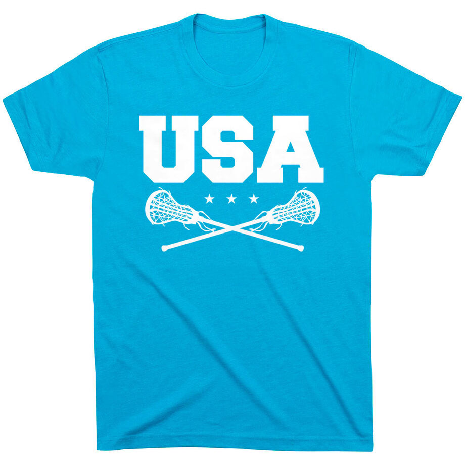 Girls Lacrosse T-Shirt Short Sleeve - USA Girls Lacrosse
