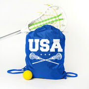 Girls Lacrosse Drawstring Backpack - USA Girls Lacrosse