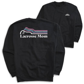 Lacrosse Crewneck Sweatshirt - Lacrosse Mom Sticks (Back Design)