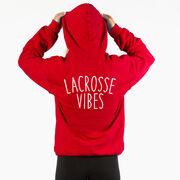 Girls Lacrosse Hooded Sweatshirt - Lacrosse Vibes (Back Design)