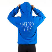 Girls Lacrosse Hooded Sweatshirt - Lacrosse Vibes (Back Design)