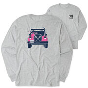 Girls Lacrosse Tshirt Long Sleeve - Lax Cruiser (Back Design)