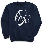 Girls Lacrosse Crewneck Sweatshirt - Lax Shamrock