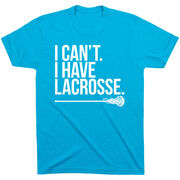 Girls Lacrosse Short Sleeve T-Shirt - I Can't. I Have Lacrosse