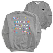 Girls Lacrosse Crewneck Sweatshirt - In My Lax Girl Era (Back Design)