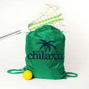 Lacrosse Drawstring Backpack Just Chillax'n
