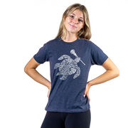 Girls Lacrosse Short Sleeve T-Shirt - Lax Turtle