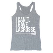 Girls Lacrosse Women's Everyday Tank Top - I Can't. I Have Lacrosse