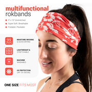 Multifunctional Headwear - Hibiscus Red RokBAND