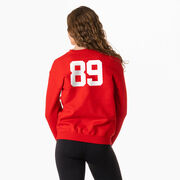 Girls Lacrosse Crewneck Sweatshirt - My Goal Is To Deny Yours