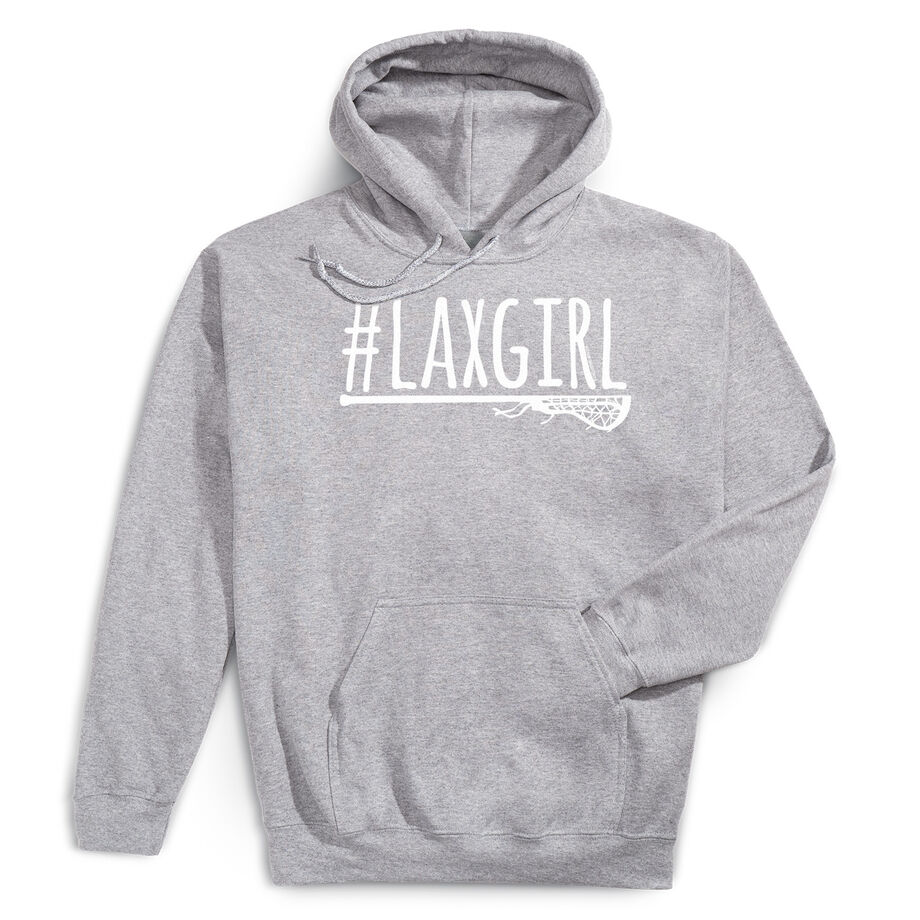 Girls Lacrosse Hooded Sweatshirt - #LAXGIRL