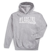 Girls Lacrosse Hooded Sweatshirt - #LAXGIRL