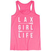 Girls Lacrosse Flowy Racerback Tank Top - Lax Girl Life