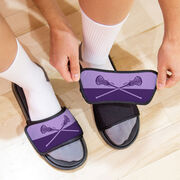 Girls Lacrosse Repwell&reg; Slide Sandals - Colorblock Sticks