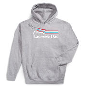 Guys Lacrosse Hooded Sweatshirt - Lacrosse Dad Sticks