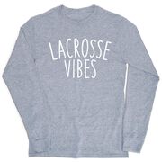Girls Lacrosse Tshirt Long Sleeve - Lacrosse Vibes
