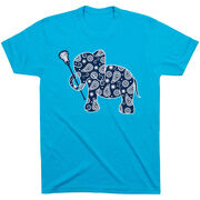 Girls Lacrosse Tshirt Short Sleeve Lax Elephant