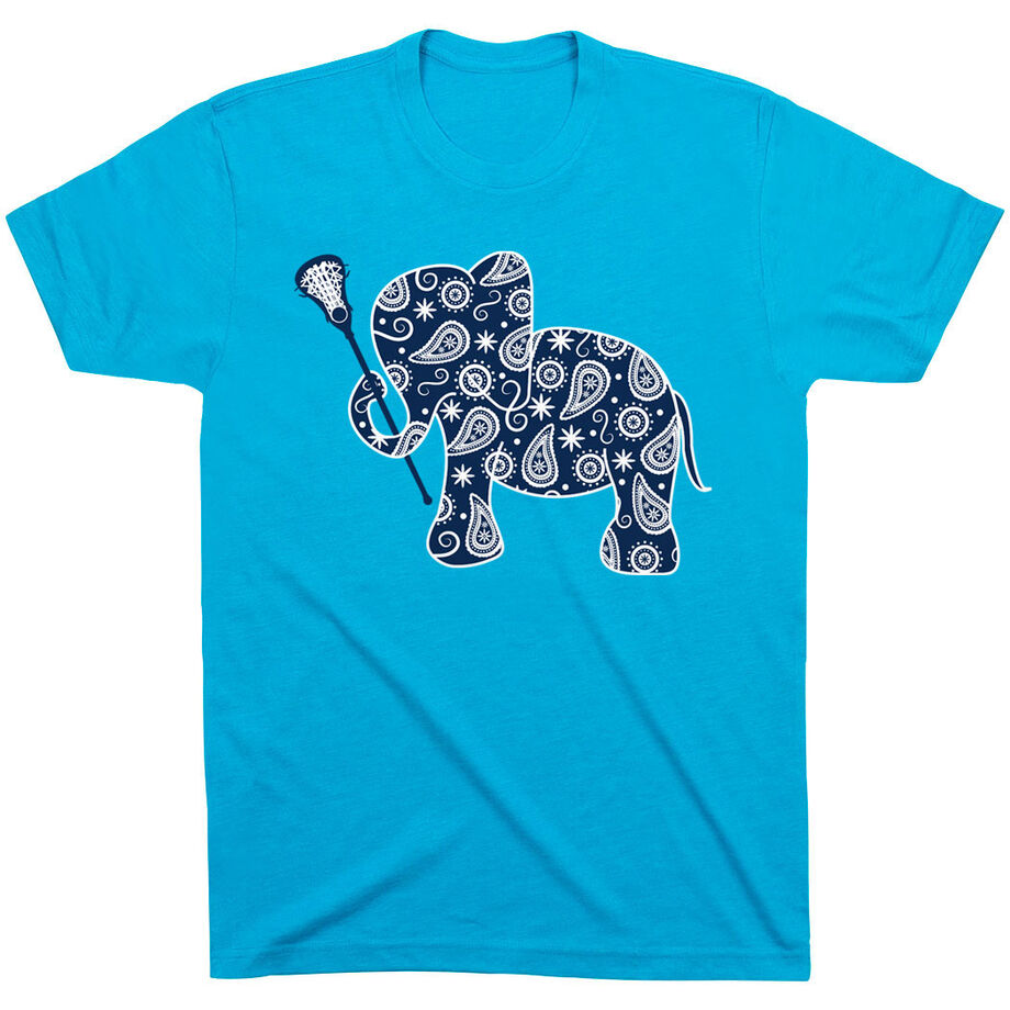 Girls Lacrosse Tshirt Short Sleeve Lax Elephant