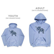 Girls Lacrosse Hooded Sweatshirt - Lax Elephant