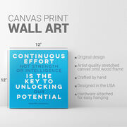 Motivational Canvas Wall Art - Continuous Effort