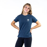 Girls Lacrosse Short Sleeve T-Shirt - I Can't. I Have Lacrosse (Back Design)