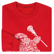 Girls Lacrosse Crewneck Sweatshirt - Lax Turtle