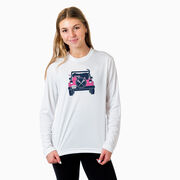 Girls Lacrosse Long Sleeve Performance Tee - Lax Cruiser