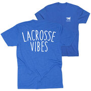 Girls Lacrosse Short Sleeve T-Shirt - Lacrosse Vibes (Back Design)