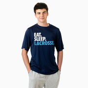 Lacrosse Short Sleeve Performance Tee - Eat. Sleep. Lacrosse.