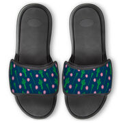 Girls Lacrosse Repwell&reg; Slide Sandals - Cactus Lax