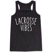 Girls Lacrosse Flowy Racerback Tank Top - Lacrosse Vibes