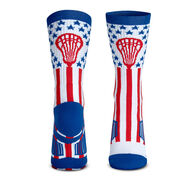 Girls Lacrosse Woven Mid-Calf Sock Set - Holiday Collection