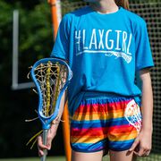 Girls Lacrosse Short Sleeve T-Shirt - #LAXGIRL