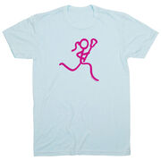 Lacrosse T-Shirt Short Sleeve Neon Lax Girl