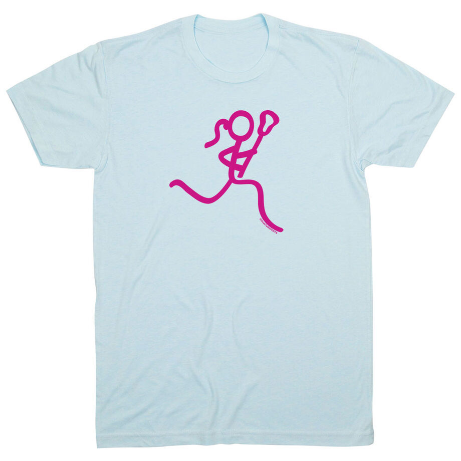Lacrosse T-Shirt Short Sleeve Neon Lax Girl