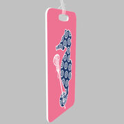 Girls Lacrosse Bag/Luggage Tag - Lax Seahorse