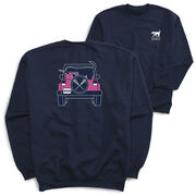 Girls Lacrosse Crewneck Sweatshirt - Lax Cruiser (Back Design)