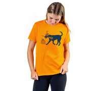 Girls Lacrosse Short Sleeve T-Shirt - Lula Witch Dog